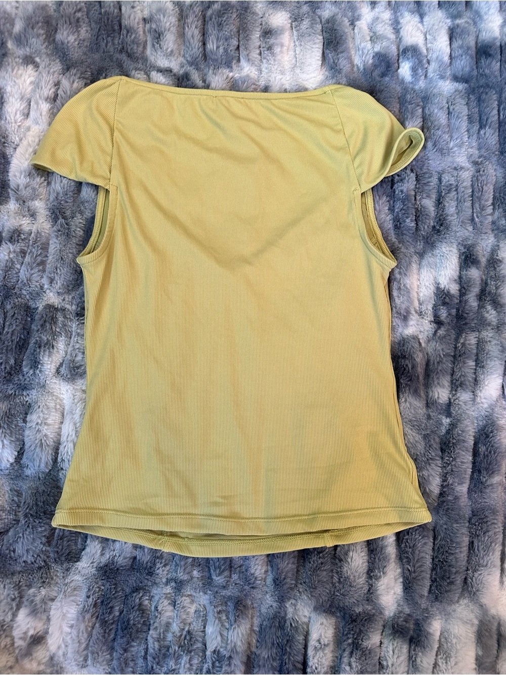 Free people Women’s Lime Green Sweetheart Neck Cap Sleeve Top - Picture 2 of 3